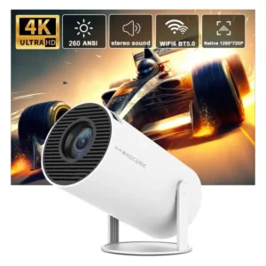 Magcubic HY300 Pro Beamer 4K Android WLAN BT5.0 – 260 ANSI, 1080P-Support, kompakt & leistungsstark